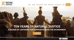 Desktop Screenshot of naturaljustice.org