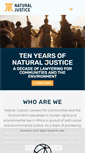 Mobile Screenshot of naturaljustice.org