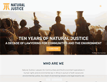 Tablet Screenshot of naturaljustice.org
